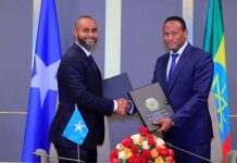 Soomaaliya iyo Itoobiya oo wada saxiixay cusbooneysiinta is-afgaradka difaaca MoU