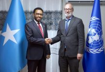 Wasiirka Maaliyadda XFS oo Wakiilka Qaramada Midoobay ee Soomaaliya kala hadlay hanaanka deyn cafinta