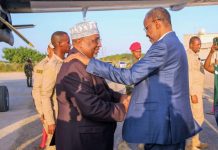 Wafdi uu hogaaminayo Guddoomiyaha golaha shacabka oo gaaray Baydhabo