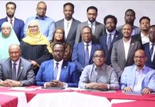 Wasiirro iyo xildhibaanno ka tirsan Dowladda Soomaaliya oo ka hor yimid damaca Ethiopia ee badda Soomaaliya