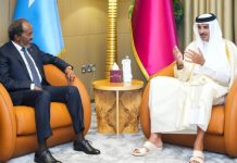 Madaxweyne Xasan Sheekh oo kulan mira dhal ah la qaatay amiirka dalka Qatar