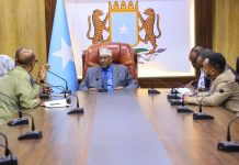 Guddoomiyaha Golaha Shacabka oo xafiiskiisa kulan sagoontin ah kula qaatay Wakiilkii UNHCR ee Soomaaliya