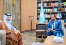 Madaxweyne Xasan Sheekh oo qaabilay danjiraha Qatar ee Soomaaliya
