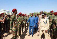 Madaxweyne Cali Guudlaawe oo tababar u soo xiray cutubyo ka tirsan ciidanka ilaalada madaxtooyada Hirshabeelle