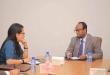 Wasiirka Caafimaadka XFS oo kulan la qaatay Danjiraha Cusub ee dowladda Hindiya u fadhiya Soomaaliya