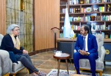 Madaxweyne Xasan Sheekh oo xaaladda gobolka kala hadlay Ergeyga midowga Yurub