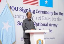 MW Xasan Sheekh oo bogaadiyey heshiiska tayeynta CXD ee ay wada saxiixdeen Soomaaliya & Mareykanka