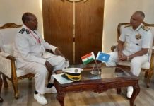 Taliyaha Ciidanka Badda Soomaaliya oo la kulmay dhigiisa Hindiya