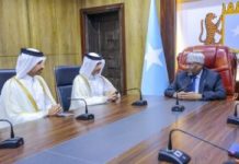 Guddoomiyaha Golaha Shacabka oo Xafiiskiisa ku qaabilay Danjiraha Dowladda Qatar