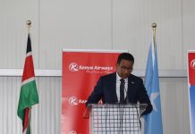 Kenya Airways oo dib u bilaabaysa duullimaadyadii Muqdisho