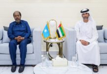 Madaxweyne Xasan Sheekh oo la kulmay danjiraha Emaaraat-ka u jooga Soomaaliya