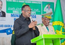 Wasiir Xasan Macallin oo ka qayb galay munaasabada sanad guurada 54aad ee ciidanka Asluubta Soomaaliyeed