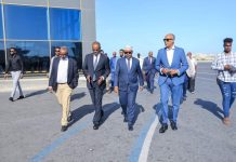 Wasiirka Arrimaha Gudaha XFS oo Muqdisho ku soo dhaweeyay Wasiirka Arrimaha Diinta dowladda Jabuuti