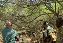 Taliyaha ciidanka dhulka ee ciidanka xoogga dalka oo gaaray deegaanka Dhanaane