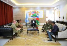 Madaxweynaha Koonfur Galbeed oo Baydhabo ku qaabilay saraakiil ka socotay UK