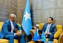 Wasiir ku xigeenka arrimaha dibadda oo warqadaha aqoonsiga ka guddoomay wakiilka cusub ee UNHCR ee Soomaaliya