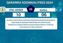 Ceeldheer oo u gudubtay sideed dhammaadka tartanka Warbaahinta Qaranka