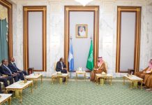 Madaxweynaha JFS oo kulan la qaatay Dhaxal-sugaha Sacuudi Carabiya