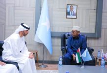 Wasiirka arrimaha dibadda oo safiirka Imaaraatka kala hadlay xoojinta calaaqaadka labada wadan