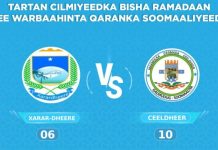 Tartamayaasha Ceeldheer oo tiigsaday Kaalinta 3-aad ee tartanka Ramadaanka