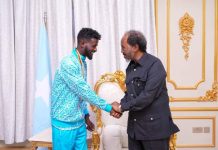 Madaxweyne Xasan Sheekh oo qaabbilay Cabdillaahi oo guul taariikhi ah ka soo hooyay tartanka Orodka qaarada Afrika