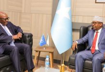 Wasiirka Arrimaha Dibadda Soomaaliya oo qaabilay Kuxigeenka Wakiilka Qaramada Midoobey ee JFS