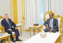 Madaxweyne Xasan Sheekh oo qaabilay safiirka Ruushka