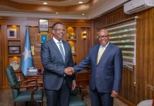 Wasiirka Cadaaladda XFS oo Xafiiskiisa ku qaabbilay Ku-xigeenka Ergayga Gaarka ah ee Xoghayaha QM