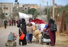 In ka badan Boqol kun oo ka qaxay dagaallada ka socda Rafax ee u dhaxeeya Isra’el iyo Xamas