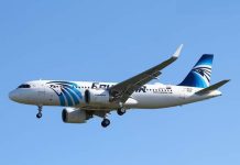 Diyaaradda Air Egypt oo duullimaad ka billaabaysa Muqdisho