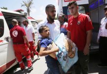 Gaza:Israel oo dishay 32 ruux oo ku sugnaa goob iskuul ah