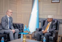 Wasiir Fiqi oo Xafiiskiisa ku qaabilay Kuxigeenka Ergayga Gaarka ee Xoghayaha Guud ee QM