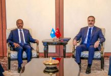 Madaxweyne Xasan Sheekh oo Ankara kula kulmay wasiirka arrimaha dibadda Turkiga