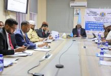 Guddoomiyaha Golaha shacabka BJFS oo guddoomiyay kulanka guddiga joogta oo ka dhacay Kismaayo