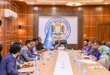 Madaxweyne Xasan Sheekh oo guddoomiyay Shirka Guddiga Qaran ee ka hortagga Maalgelinta Argagixisada