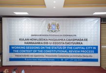 Kulan looga hadlayay maqaamka Caasimadda iyo dhammaystirka Dastuurka oo lagu soo gabagabeeyay Muqdisho