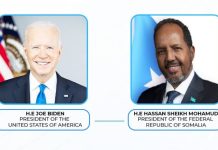 Madaxweynaha Mareykanka oo hambalyo ku aaddan maalmaha xoriyadda la wadaagay Madaxweyne Xasan Sheekh