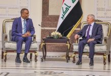 Ra’iisul wasaare Xamse oo la kulmay Madaxweynaha dalka Ciraaq