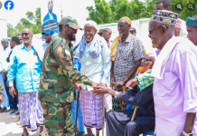 Madaxweynaha Jubbaland iyo wafdi uu hoggaaminaayo oo lagu soo dhoweeyay Afmadow