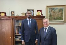 Danjire Maxamed oo la kulmay Agaasimaha Guud Waaxda Afrika ee Wasaaradda Arrimaha Dibadda Serbia