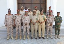 Wafdi ka socda Taliska Guud ee Ciidanka Jabuuti oo booqasho ku yimid magaalada Muqdisho