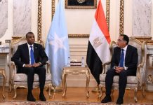 Ra’iisul Wasaare Xamse oo Qaahira Kula Kulmay Dhiggiisa Masar