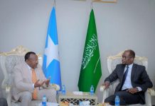 Wasiirka Qoyska oo la kulmay safiirka Sacuudiga