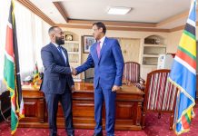 Safiirka Soomaaliya ee Kenya oo kulan mira dhal ah la qaatay Wasiirka dhaqaalaha buluugga Kenya