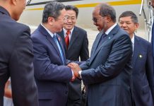 Madaxweyne Xasan Sheekh oo gaaray dalka Shiinaha