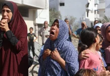 Caalamka oo caro ka muujiyay 40 ruux oo lagu dilay dugsi ku yaalla Gaza