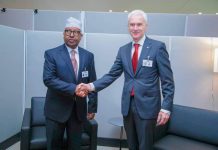 Wasiir Fiqi oo New York kula kulmay xoghayaha guud ee INTERPOL