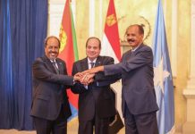 Madaxweynaha JFS oo shir seddex geesood ah la qaatay madaxda dalalka Ereteriya iyo Masar