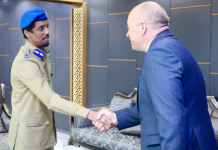 Taliyaha Booliska Soomaaliya oo la kulmay Madaxa howgalka Midowga Yurub ee Soomaaliya