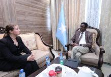 Wasiirka Amniga XFS oo la kulmay Safiir ku xigeenka Findland ee Soomaaliya